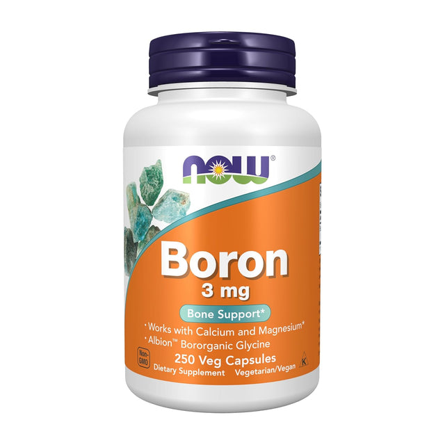 NOW Foods Boron 3 mg 250 Capsules