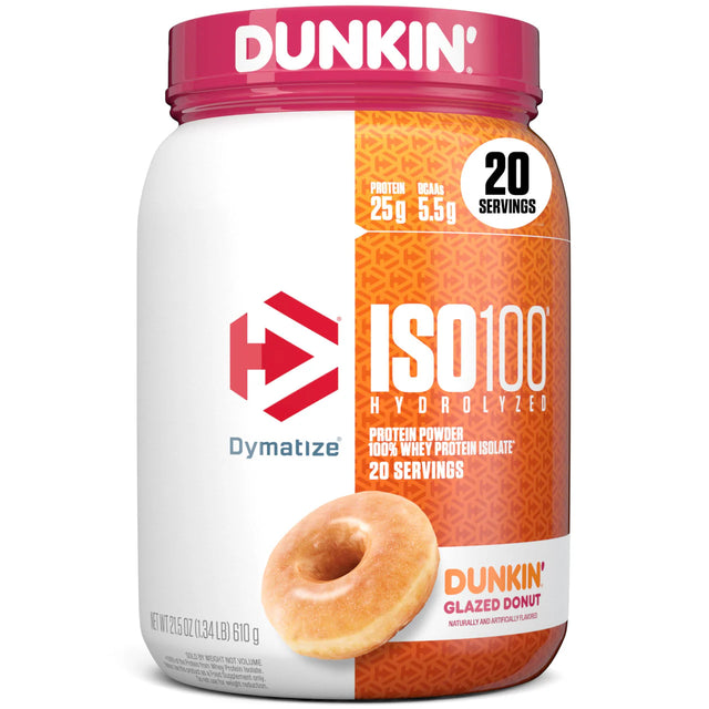 Dymatize ISO 100 Hydrolyzed 100% Whey - Dunkin Glazed Donut
