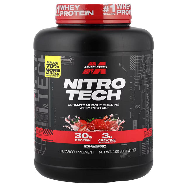 MuscleTech Nitro Tech Whey - Strawberry